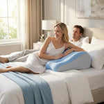 Couples Butt Cushion For Pregnant Women Furniture Pillow Pillowcase Suitable For Home Use, Ideal For Sitting And Lying, Foam Pillow Modern And Simple Style (Blue)