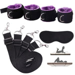 Bed Bondage Restraints Set For Couples Wrist And Ankle Strap Blindfold Bed Bdsm Set Restraints Handcuffs Ankle Restraints Sm Sex Toy For Beginners And Couples