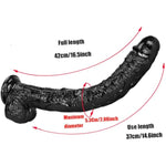 Dildo Sex Toys 16.5" Realistic Anal Plug With Strong Suction Cup, Dildos Prostate Massager