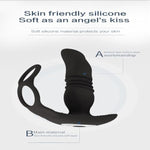 Male Sex Toys For Men Prostate Massager-3 In 1 Vibrating Cock Ring Penis Ring Taint Stimulator With Remote Control,7 Modes Anal Toys Butt Plug G Spot Vibrator Dildo Vibrating Anal Plug