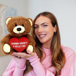 Zamnnn Sha U Hella Fine - 10" Teddy Bear & Gift Bag - Funny Stuffed Animal Plush Gift For Girlfriend, Boyfriend, Best Friend - Birthday, Engagement, Valentines, Anniversary, Wedding - Witty Bears