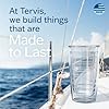 Clear & Colorful Tabletop Made in USA Double Walled Insulated Tumbler Travel Cup Keeps Drinks Cold & Hot, 16oz - 4pk, Clear