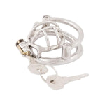 Men Short Small Chastity Device Prevent Escape Design Closed Ring Cock Cage Adult Game Sex Toy B745 45Mm