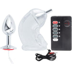 Anal Butt Plug Electric Shock Metal Thread Inserting Toys Anal Butt Plug Electro Power Box Massager Toys For Beginners And Advanced Users Bdsm