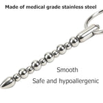 Beads Stainless Steel Urethral Plug Urethral Stimulator Urethral Plug Massager Expansion Stick Urethral Insertion Stick Phallus Expansion Penis Delay Trainer For Men.