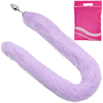 30.3 Inch Fox Animal Costume Tail Faux Fur Wolf Butt Tail Long Anal Butt Plug Fox Rabbit Butt Plug Furry Plush Tail Plug Valentines Day Cosplay