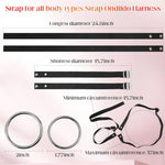 Strap On Dildo Harness, Adult Sex Toys For Women Men Strapon Pegging Dildos, Adjustable Soft Nylon Thorax Strap-On Harness With 2 Size Metal O-Rings, Oral Adult Toy For Lesbian Gay Couples Anal Play