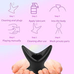 Hollow Anal Plugs For Couples Anal Dilator Silicone Vaginal Stretcher For Female Speculum Peeking For Enema Dialator Anus Adult Sex Toys (L)