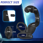 Male Prostate Massager Anal Sex Toys 360°Rotating Dildo With 10 Vibration Modes C-Shaped Remote Control Anal Butt Plug With Silicone Cock Rings Male Vibrator P-Spot Stimulator Adult Toys For Couples