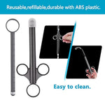 Lube Applicator Syringe with Smooth Rounded Cap for Men, Women & Couples - Reusable and Easy to Clean