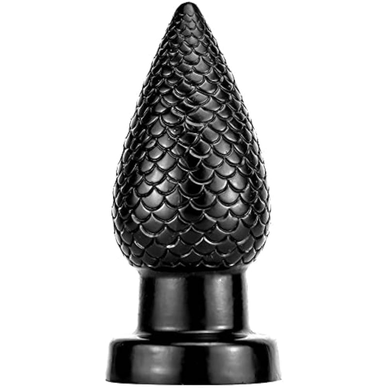 Silicone Anal Plug, Liquid Silicone Butt Plug, Prostate Massage G-Spot Stimulator Anal Trainer Kit For Beginner Advanced Players (Pine Cone M)