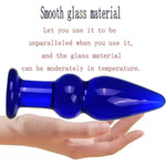 Glass Anal Beads,Glass Anal Butt Plug Trainer With Large Base Crystal Anal Toys G-Spot Stimulation Glass Anal Plug Masturbation Sex Slave Abuse Sex Toys Glass Dildo For Women Men(Style 1)