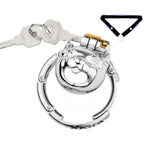 Metal Chastity Cage Male Sex Toys Rabbit Cock Cage With Belt And Multiple Ring Sizes Stainless Steel Chastity Device With Lock For Restraining A Man'S Penis Breathable Penis Cage (Adjustable)
