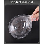 Transparent Male Condoms with Crystal Sleeve Design - Pack of 4