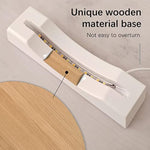 3-Color Moving Sand Art Lamp with Light, White Wood Base & Glass Frame