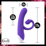 Oh Bunny - G Spot Air Pulse Vibrator - 10 Powerful Vibrations & Sucking Modes - Gentle Sucking Flexible Clitoral Stimulator - Ultrasilk Silicone - Waterproof Adult Sex Toy For Women