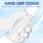 Portable Male Masturbator Adult Sex Toys Pocket Pussy Stroker, Blowjob Sex Toys For Men Masturbation With Gripable 4 Finger Holes, Open Ended Penis Trainer Massager Sleeve For Men Oral Handjob