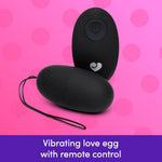 Secret Agent Remote Control Vibrator For G-Spot - Vibrating Love Egg Sex Toy For Women And Couples - 10 Vibration Modes - Rechargeable Wearable Adult Sex Toy For Couples - Black