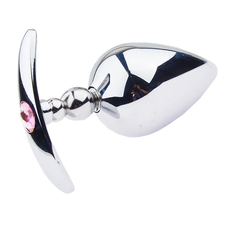 Sm Metal Adult Sex Toys Ship Anchors Anal Plugs For External Use Female Male Stainless Steel Butt Plug With Jewel Base(L)