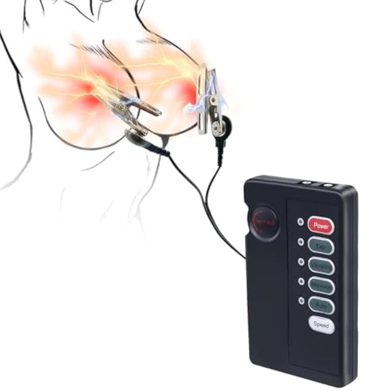Nipple Clamps Nipple Toy Nipple Sex Toys Electric Clitoral Nipple Clit Clamp Nipple Breast Flirting Vibrating Nipple Clamps Non Piercing Nipple Clips Sex Toys Nipple For Women& Men Bdsm Toy