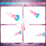 Monster Dildo Small Anal Dildo, 6.7" Tentacle Dildo Beginner Silicone Dildo With Luminous Pink,Strap On Dildo Realistic Dildos With Suction Cup,Anal Plug G Spot Adult Sex Toy For Men Women Couples Gay