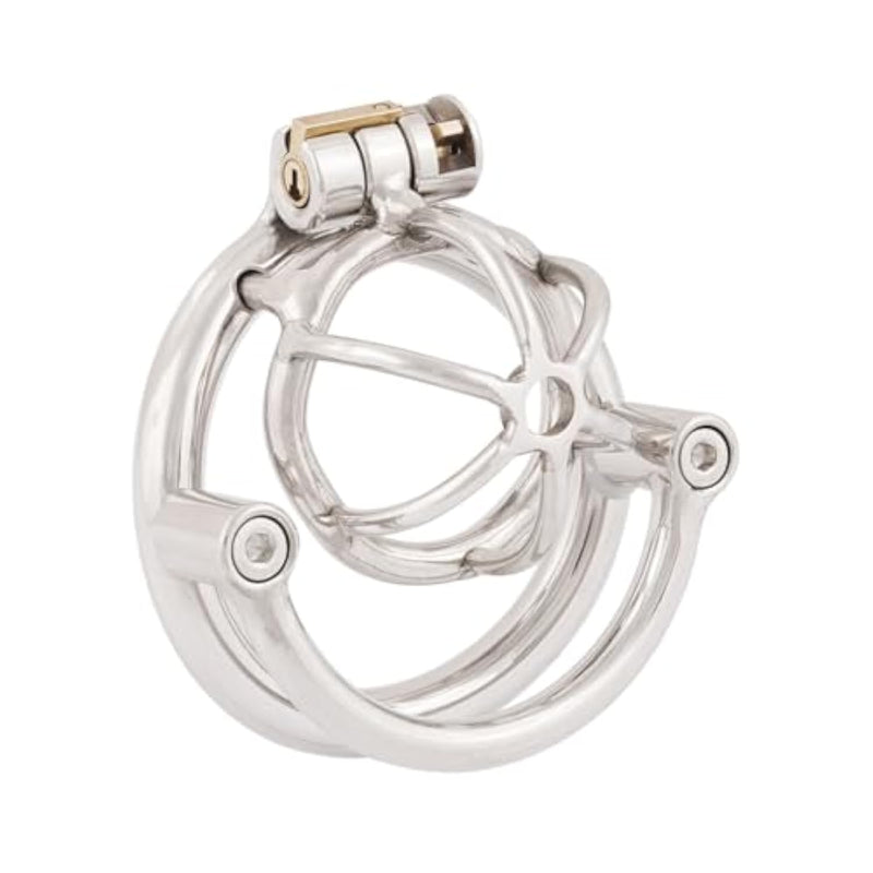 Male Small Chastity Device Cages Prevent Escape Design Closed Ring Cock Cage Adult Game Sex Toy B655 55Mm