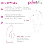 Palmbliss Silicone Attachment Head, Dual Stimulation For Internal And External Pleasure, Compatible With Massagers, Soft Touch Silicone