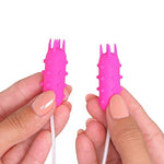 Dual Nubby Silicone Bullets - Remote Vibrator for Clitoral Stimulation - 5 Vibration Settings - Hypoallergenic Silicone - Perfect for Solo Play and Partner Fun - Compact Size for Travel
