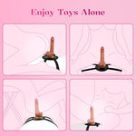 8.5-Inch Realistic Dildo Set with Suction Cup Dildos Mount for Chairs