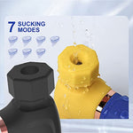 Hammer G Spot Clit Sucking Vibrator Adult Sex Toys for Woman,Pulsating Anal Dildo Vibrators Waterproof Nipple Vagina Prostate Massagers Rechargable Thrusting Clit Stimulation for Couples (black white)