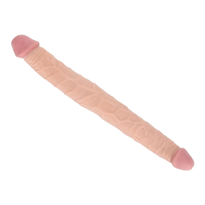 14.5 Inch Double Ended Dildo, Flesh Double Side Dildo Realistic Penis Double Dong Anal Vaginal Stimulator Adult Sex Toys For Women Lesbians