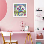 Dragon Diamond Art Kit for Kids with 7x7 Inch Frame