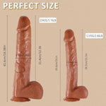 Extra Long Realistic Anal Dildo for Deep Hands-Free Sex Play - XXL Monster Dildos with Strong Suction Cup