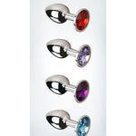 Fetish Deluxe Small Anal Plug Butt Super Quality Stainless Steel Ass Plugs Jewelry Kinkys Sex Love Games Bdsms Toys Personal Massager For Women Lover Good Valentine 'S/Birthday Gift (Purple)