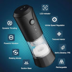 Automatic Male Masturbator, Sex Toys For Men With 5 Thrusting & Rotating & Vibration Modes, Hands Free Male Sex Toy With Infinite Speed Regulation, Lcd Display & Suction Base Penis Pump