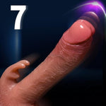 Thrusting Dildo Vibrator Sex Toys, Realistic Dildo For G Spot Clitoris Stimulation With 7 Thrusting & 10 Vibration & Heating Mode, Remote Control Silicone Vibrating Adult Sex Toys & Games