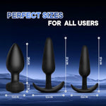 Anal Plug Sex Toys Vibrator- 3Pcs Silicone Anal Toys Butt Plug Training Kit With Remote Control 10 Frequency Vibration, Adult Sex Toys & Games, Suitable For Men And Women And Couples Fun