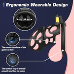 Chastity Cage Device For Men, Lightweight Cock Cage Chastity Devices Invisible Lock For Men Penis Training, Penis Cage With 3 Sizes Rings & 2 Key, Bondage Gear & Accessories Adult Sex Toys