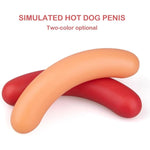 G-Spot Fantasy Dildo Lovely Hot Dog Shaped Butt Plug,Fetish Anal Plug Prostate Massager Anal Dilator Masturbation Fun Sex Toy For Men Women Or Couples (Red)