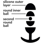 Eden Adult Sex Toy - Motion-Activated Silicone Anal Plug With Inner Roller Steel Ball - 3.5 Inch - Wearable Butt Plug Prostate Massager, Anus Vagina Dilator, Anal Trainer Men Women & Couples - Purple
