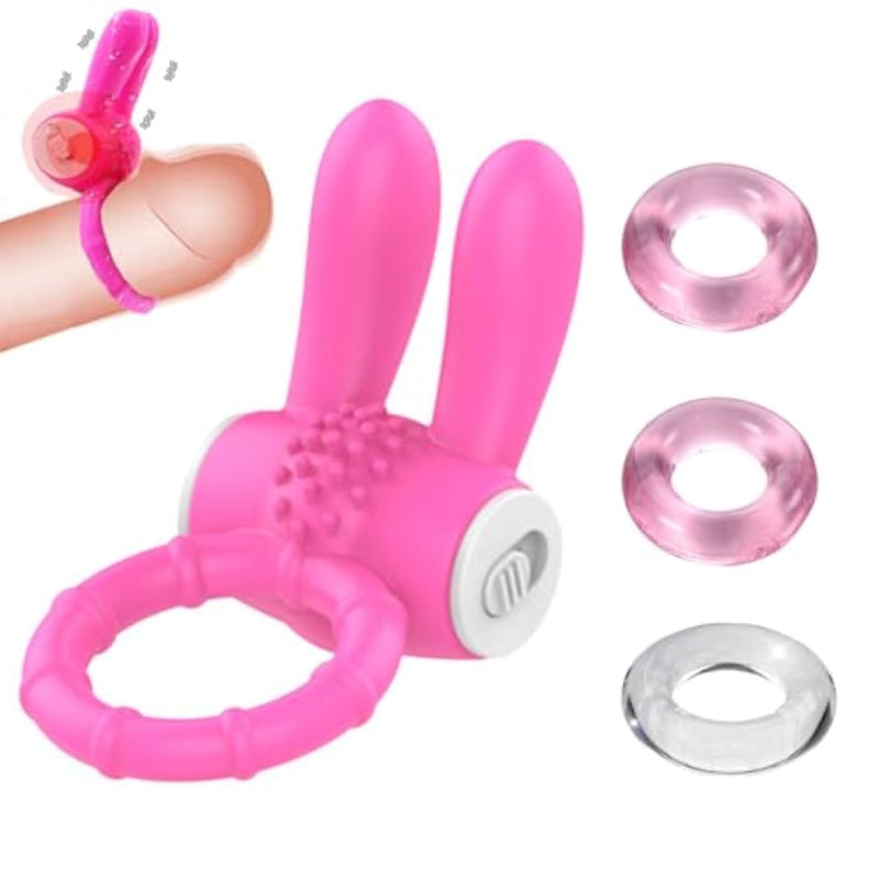 Vibrating Cock Ring Rabbit Penis Ring Vibrator Adult Sex Toy For Longer Harder Stronger Penis Vibrators Clitorals Stimulator Cock Vibrator Couples Adult Sex Toys & Game For Men Women
