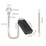 2 Pcs Miniature LED Lighting Kit for Model Houses & DIY Craft Projects