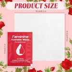 100 Feminine Wipes Flushable Travel Individually Wrapped