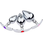 Sm Metal Adult Sex Toys Ship Anchors Anal Plugs For External Use Female Male Stainless Steel Butt Plug With Jewel Base(S)