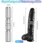 20.3 Inch Extra Large Long Dildo + 17.3 Inch Long Realistic Huge Thick Dildo