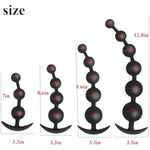 Anal Plug Silicone Butt Plug With Pull Beads Adult Sex Toys With Couples Gradual Enlargement Of Anal Plugs Anchor Shaped Tail For Easy Donning And Doffing (Five Beads)