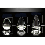 Large Anal Plug Crystal Mushroom Shape Butt Plug Glass?2.36 Inch Diameter For Advanced & Beginner?Sex Toys For Women Men Masturbation
