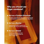 Finger Condom, Ultra-Thin Natural Latex Lubricated Finger Condoms For Intimate Moments Lesbian Couple Women, 6 Count, Natural Neroli Scented, 300Mg Lubricant, Skin-Friendly