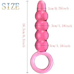 Anal Butt Plug Glass Anal Trainer With Big O Ring Crystal Pleasure Wand Sex Toy,G-Spot Pleasure Wand Glass Dildo Expander Crystal Anal Plug Anal Masturbator Sex Toy For Men Women(Style 4)