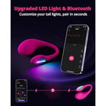 Lush 4 Wearable G-Spot Vibrator Adult Sex Toys & Games With Led Light + Gravity Automatic Thrusting & Vibrating Dildo For Couples Play
